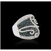 Image 4 : 18KT White Gold 3.72 ctw Diamond Ring