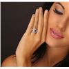 Image 4 : 14KT White Gold 1.44 ctw Tanzanite and Diamond Ring