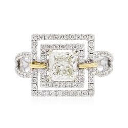 18KT Two-Tone Gold 2.09 ctw Diamond Ring