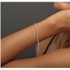 Image 2 : 18KT White Gold 0.90 ctw Diamond Tennis Bracelet