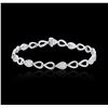 Image 3 : 14KT White Gold 1.64 ctw Diamond Bracelet