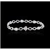 Image 4 : 14KT White Gold 1.64 ctw Diamond Bracelet