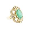Image 4 : 14KT Yellow Gold 3.73 ctw Emerald and Diamond Ring