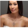 Image 1 : 14KT White Gold 1.64 ctw Diamond Pendant With Chain