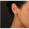Image 2 : 18KT White Gold 2.20 ctw Diamond Earrings