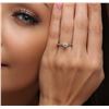 Image 1 : 14KT White Gold 0.41 ctw Round Diamond Solitaire Ring