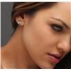 Image 6 : 14KT White Gold 0.69 ctw Diamond Earrings