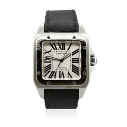 Cartier Stainless Steel Santos 100 Wristwatch