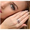 Image 2 : 14KT Two-Tone Gold 2.19 ctw Morganite and Diamond Ring