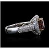 Image 7 : 14KT Two-Tone Gold 2.19 ctw Morganite and Diamond Ring