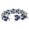 Image 7 : 14KT White Gold 33.48 ctw Sapphire and Diamond Bracelet
