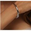 Image 6 : 14KT White Gold 4.29 ctw Diamond Bangle Bracelet