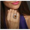 Image 2 : 14KT White Gold 15.39 ctw Citrine and Diamond Ring