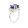 Image 6 : 14KT Two-Tone Gold 4.29 ctw Tanzanite and Diamond Ring