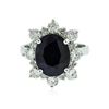 Image 3 : 14KT White Gold 5.49 ctw Sapphire and Diamond Ring