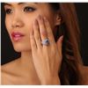 Image 5 : 14KT White Gold 4.27 ctw Tanzanite and Diamond Ring