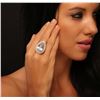 Image 5 : 14KT Yellow Gold 15.52 ctw Aquamarine and Diamond Ring