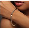 Image 6 : 14KT Yellow Gold 2.23 ctw Diamond Tennis Bracelet
