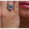 Image 6 : 14KT White Gold 4.16 ctw Blue Tourmaline and Diamond Ring