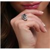 Image 7 : 14KT White Gold 4.16 ctw Blue Tourmaline and Diamond Ring