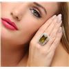 Image 2 : 14KT White Gold 13.90 ctw Tourmaline and Diamond Ring