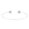Image 4 : 14KT White Gold 0.17 ctw Diamond Bangle Bracelet
