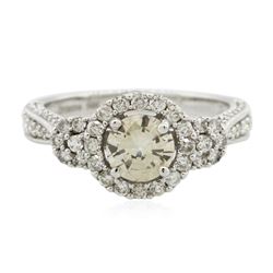 14KT White Gold GIA Certified 1.63 ctw Diamond Ring