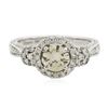 Image 1 : 14KT White Gold GIA Certified 1.63 ctw Diamond Ring