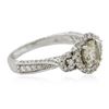 Image 2 : 14KT White Gold GIA Certified 1.63 ctw Diamond Ring