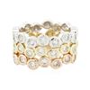 Image 3 : 14KT Three-Tone Gold 1.37 ctw Diamond Rings
