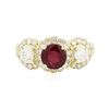 Image 3 : 14KT Yellow Gold 1.78 ctw Ruby and Diamond Ring