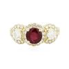 Image 3 : 14KT Yellow Gold 1.78 ctw Ruby and Diamond Ring