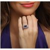 Image 2 : 14KT Two-Tone Gold 3.80 ctw Tanzanite and Diamond Ring