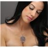 Image 1 : 14KT White Gold 1.40 ctw Diamond Pendant With Chain