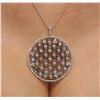 Image 2 : 14KT White Gold 1.40 ctw Diamond Pendant With Chain