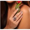 Image 1 : 14KT Rose Gold 10.42 ctw Morganite and Diamond Ring