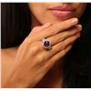 Image 1 : 14KT Two-Tone Gold 4.23 ctw Ruby and Diamond Ring
