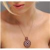 Image 1 : 14KT Yellow Gold 11.80 ctw Ruby and Diamond Pendant With Chain