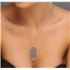 Image 2 : 14KT White Gold 1.47 ctw Diamond Pendant With Chain