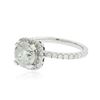 Image 4 : 18KT White Gold 2.84 ctw Diamond Ring