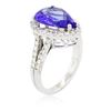 Image 6 : 14KT White Gold 4.01 ctw Tanzanite and Diamond Ring