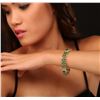 Image 1 : 14KT Yellow Gold 23.37 ctw Emerald and Diamond Bracelet