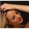 Image 2 : 14KT White Gold 5.18 ctw Diamond Tennis Bracelet