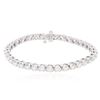 Image 3 : 14KT White Gold 5.18 ctw Diamond Tennis Bracelet