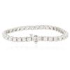Image 4 : 14KT White Gold 5.18 ctw Diamond Tennis Bracelet