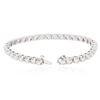 Image 6 : 14KT White Gold 5.18 ctw Diamond Tennis Bracelet