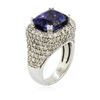 Image 8 : 14KT White Gold 6.47 ctw Tanzanite and Diamond Ring