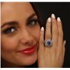 Image 5 : 18KT White Gold 3.92 ctw Tanzanite and Diamond Ring