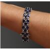 Image 6 : 14KT White Gold 26.52 ctw Sapphire and Diamond Bracelet
