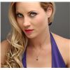 Image 2 : 14KT Yellow Gold 0.51 ctw Tanzanite and Diamond Pendant With Chain